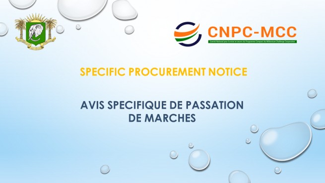 Specific Procurement Notice for Consulting Services to Evaluate Individual Consultant Proposals