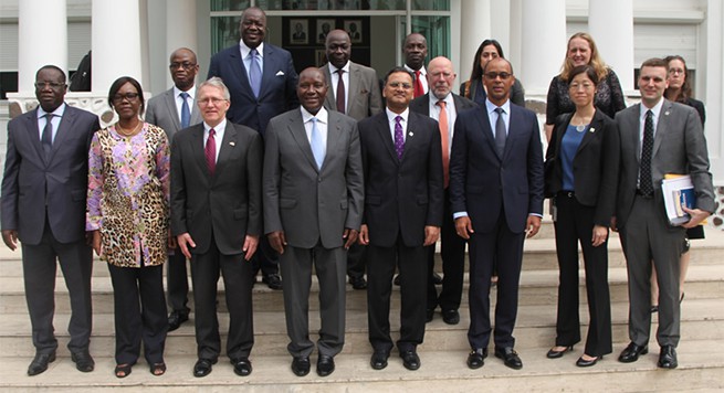 Rencontre entre le Gouvernement Ivoirien et une Délégation de haut niveau du MCC en mission en Côte d’Ivoire